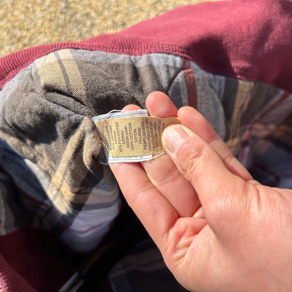 홀리스터(HOLLISTER) 버건디 헤비웨이트 후드집업 상품이미지5