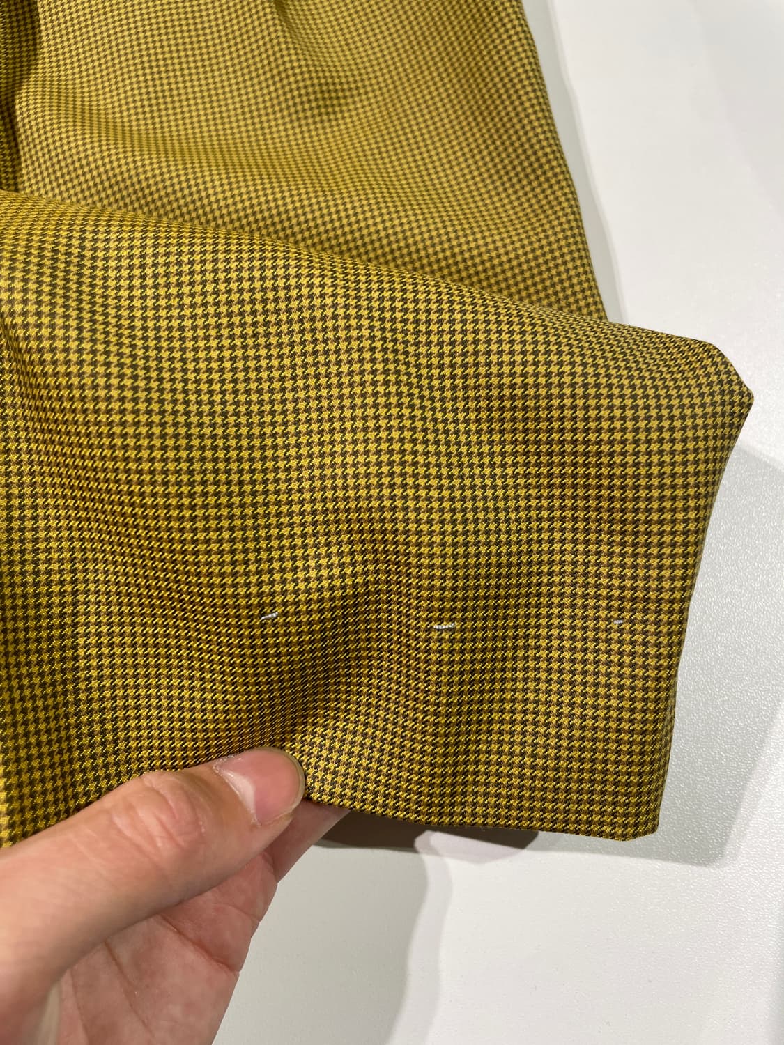 질샌더 골드 하운드 투스 체크 핀턱 와이드 카프리 팬츠 상품이미지10