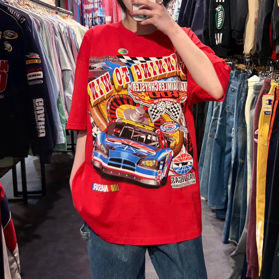 [IM] NASCAR 레이싱 그래픽 레드 반팔티 상품이미지3