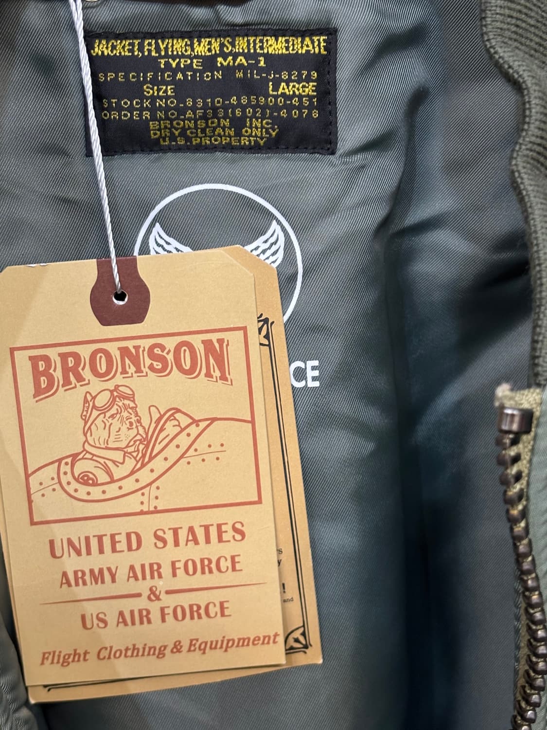 브론슨 MA-1 플라이트 자켓 상품이미지8
