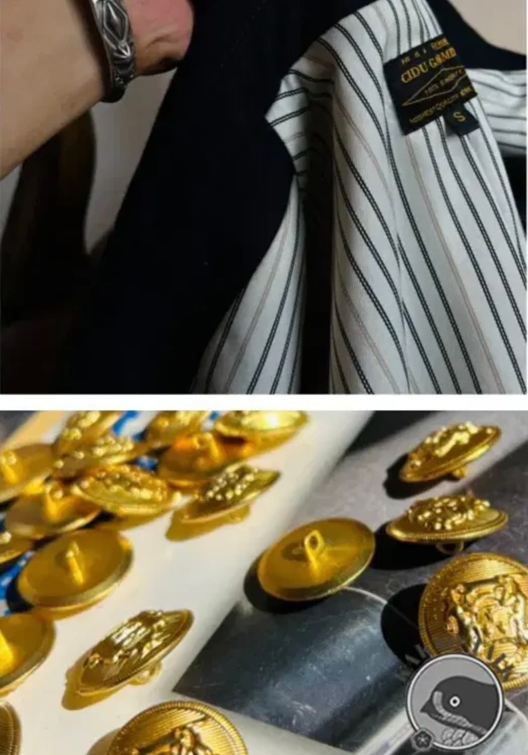 cidu 제도 금장 네이비 싱글 브레스트 자켓 XL 상품이미지4