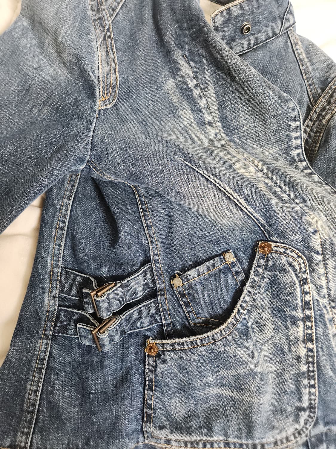 Y2k mood denim jacket 와투케 청자켓 상품이미지4