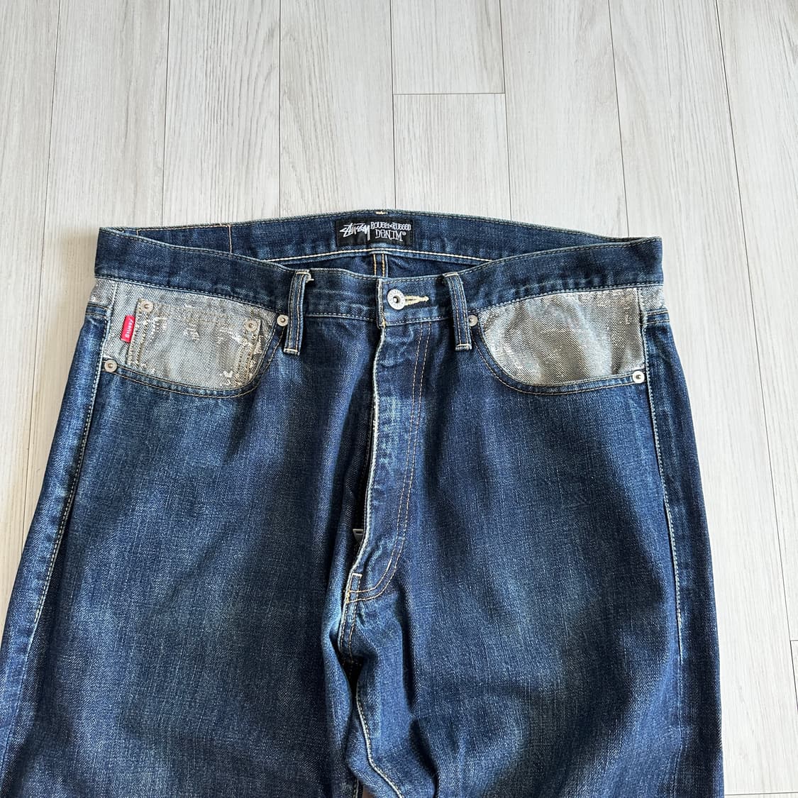 Stussy 스투시 00s 버스트 그래픽 포켓 데님 팬츠 / Vintag 상품이미지5