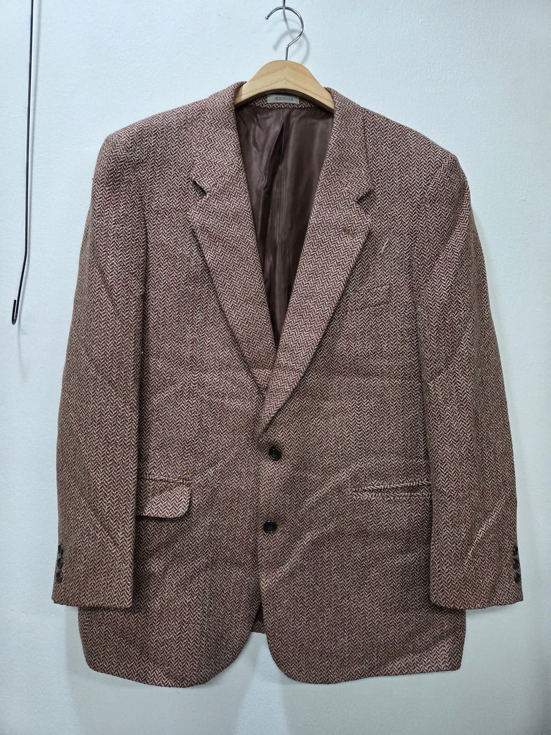 헤링본 와인컬러  남성 자켓 블레이져 상품이미지1