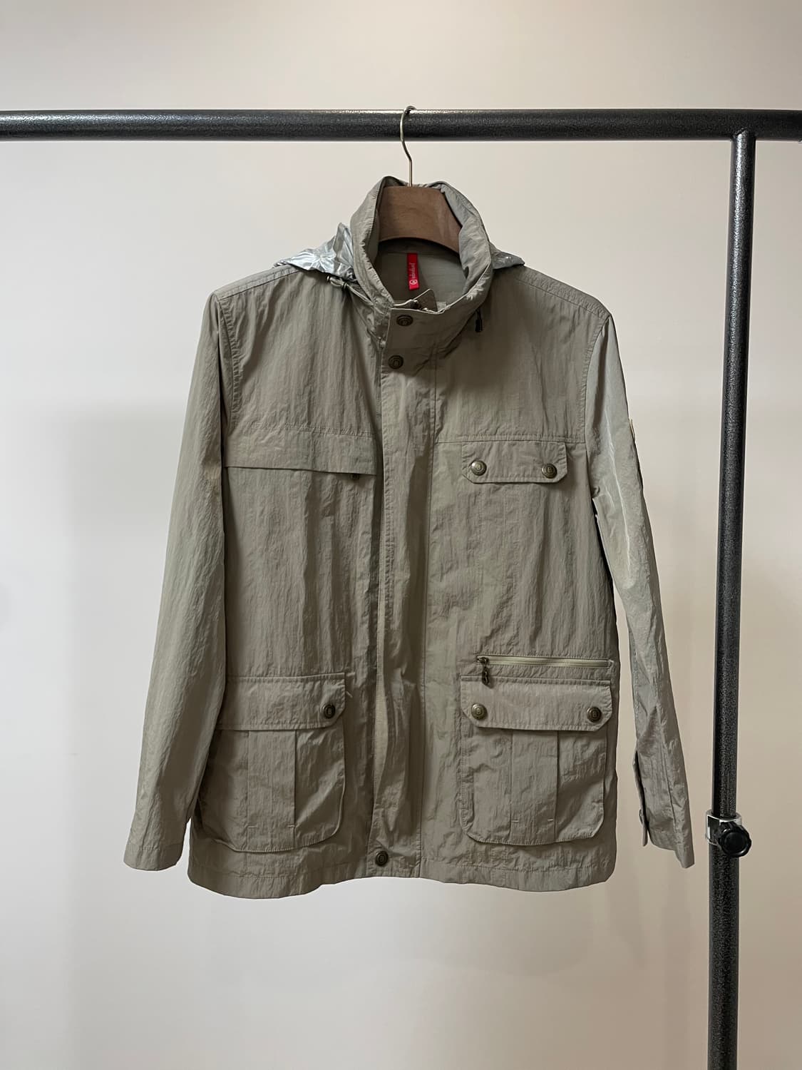 (100) bogner 보그너 히든 후드 메탈릭 바람막이 상품이미지2