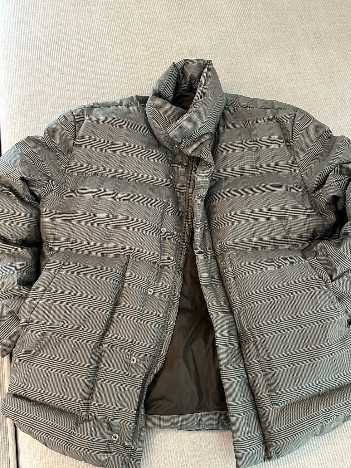 새상품) 8세컨즈 체크패딩 / 100 상품이미지4