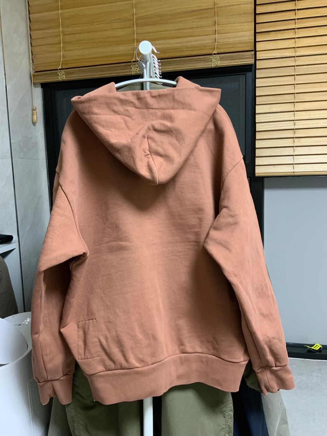 카키스 스테인드 풀 집 후디 브릭 (라지) 상품이미지2