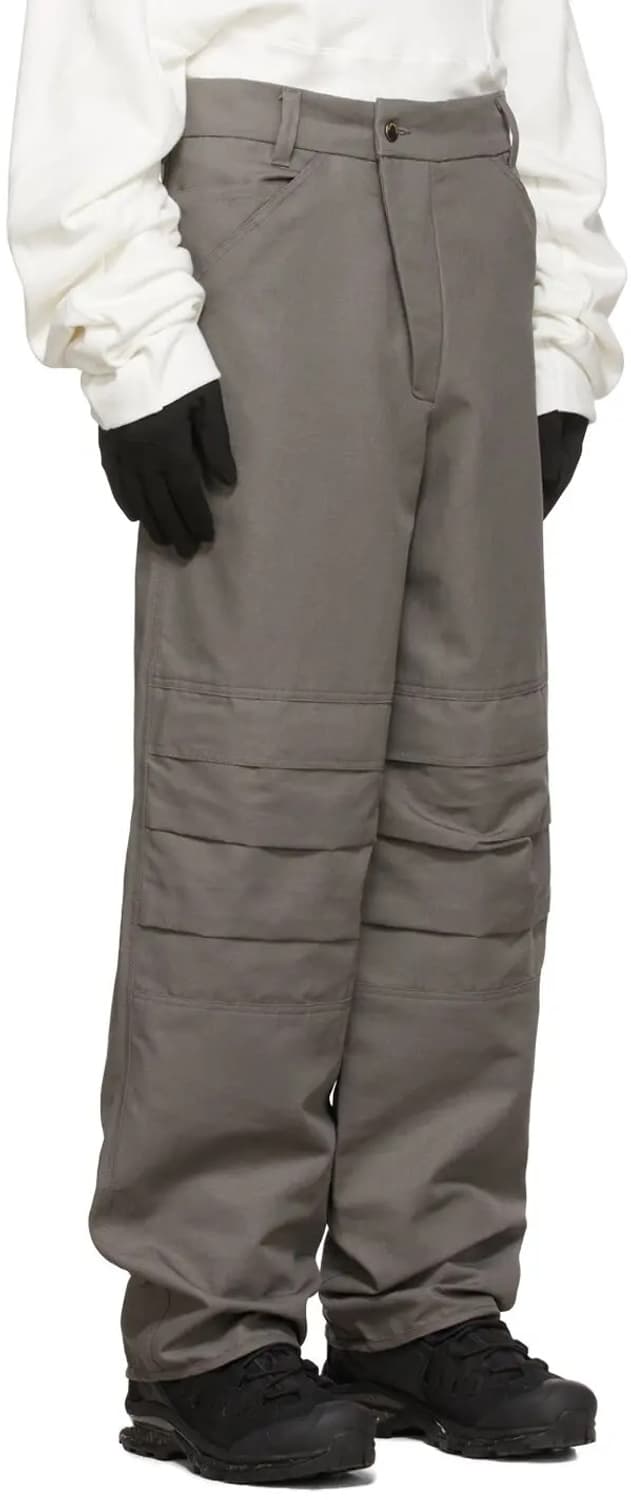 Bryan Jimenez Taupe Cotton Trousers 상품이미지2