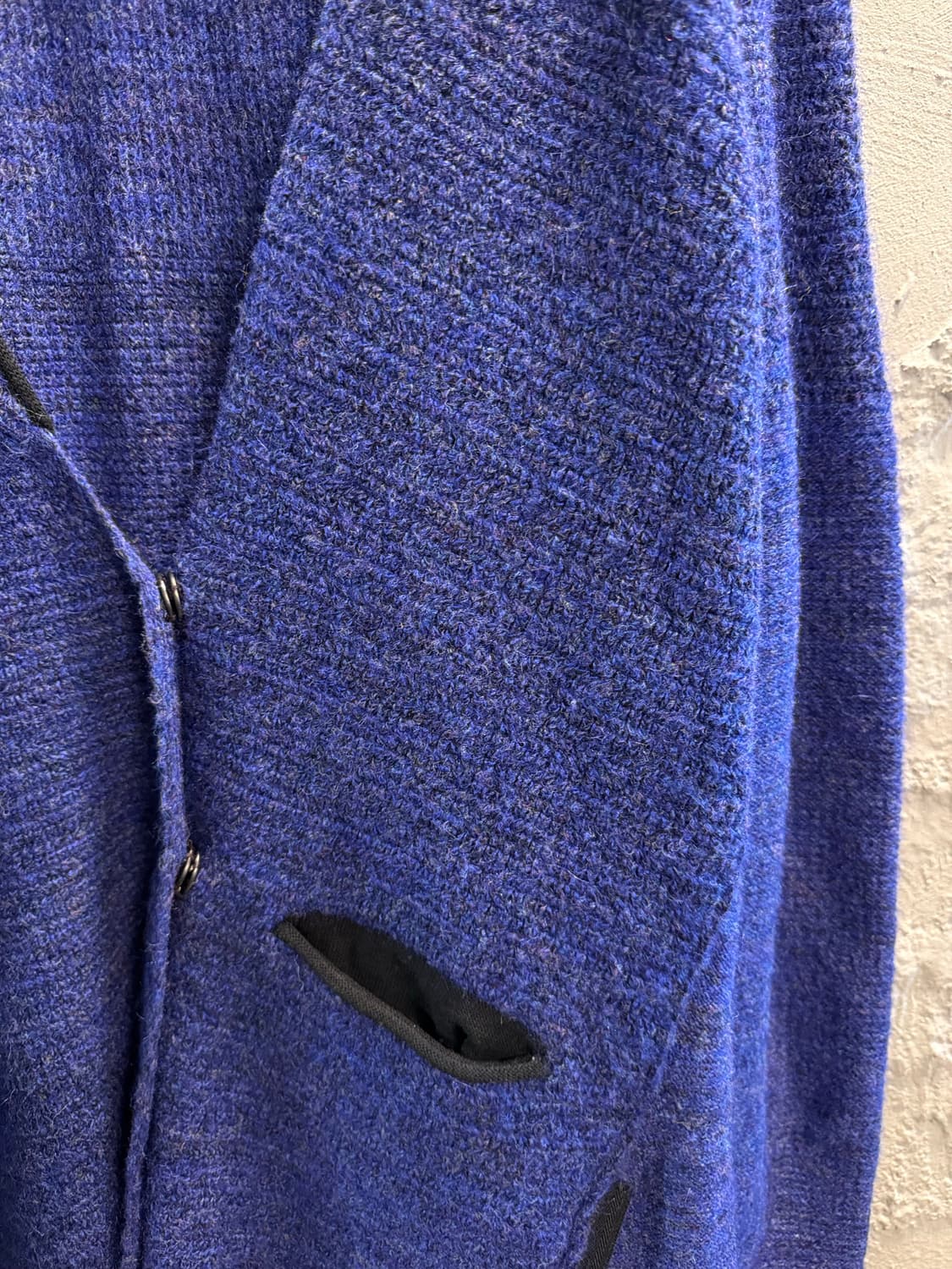 시스템 SYSTEM 모헤어 믹스 브이넥 오버 가디건 블루 90 상품이미지3