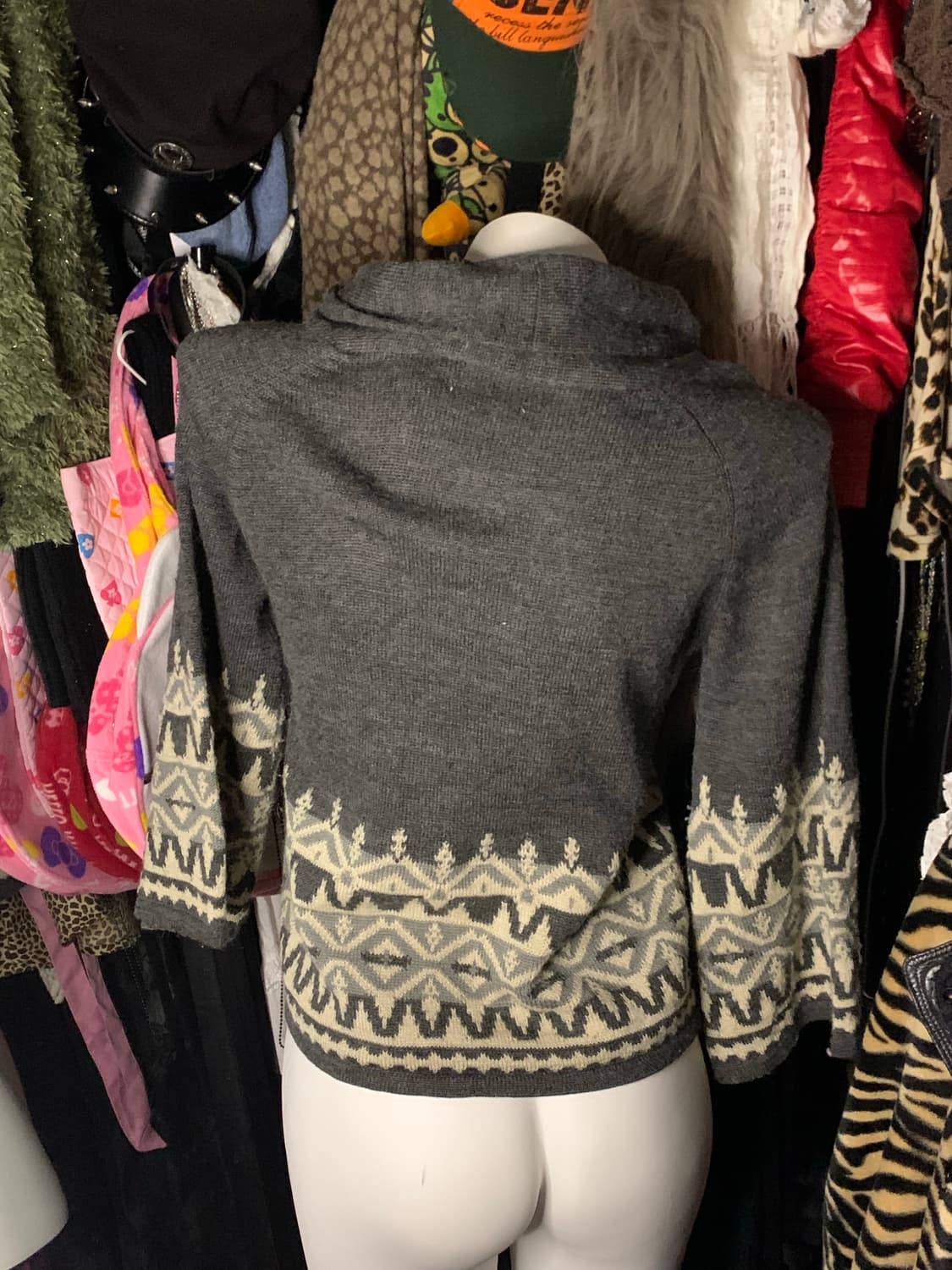 y2k 모리 노르딕 그레이 가디건 상품이미지2