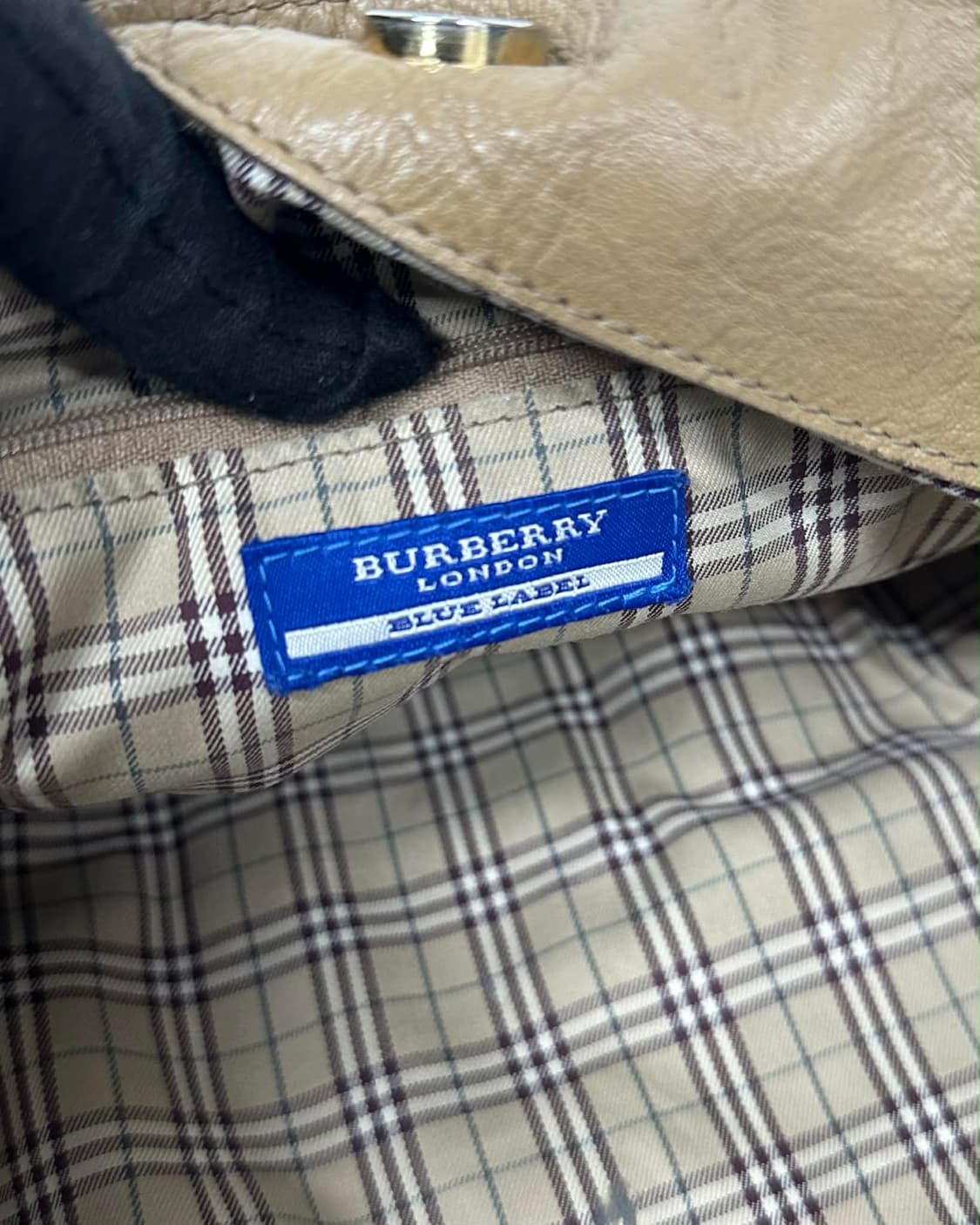 버버리 빈티지 금장 가죽 숄더 쇼퍼백 상품이미지6