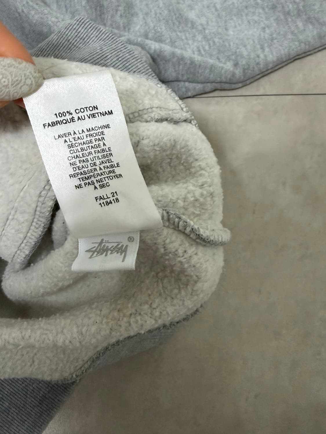 스투시 오버다이드 스탁 로고 모크넥 상품이미지6