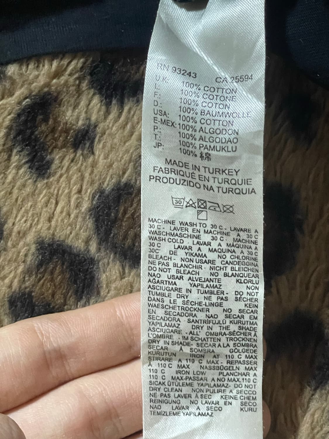 디젤 레오파드 지브라 반팔 상품이미지4