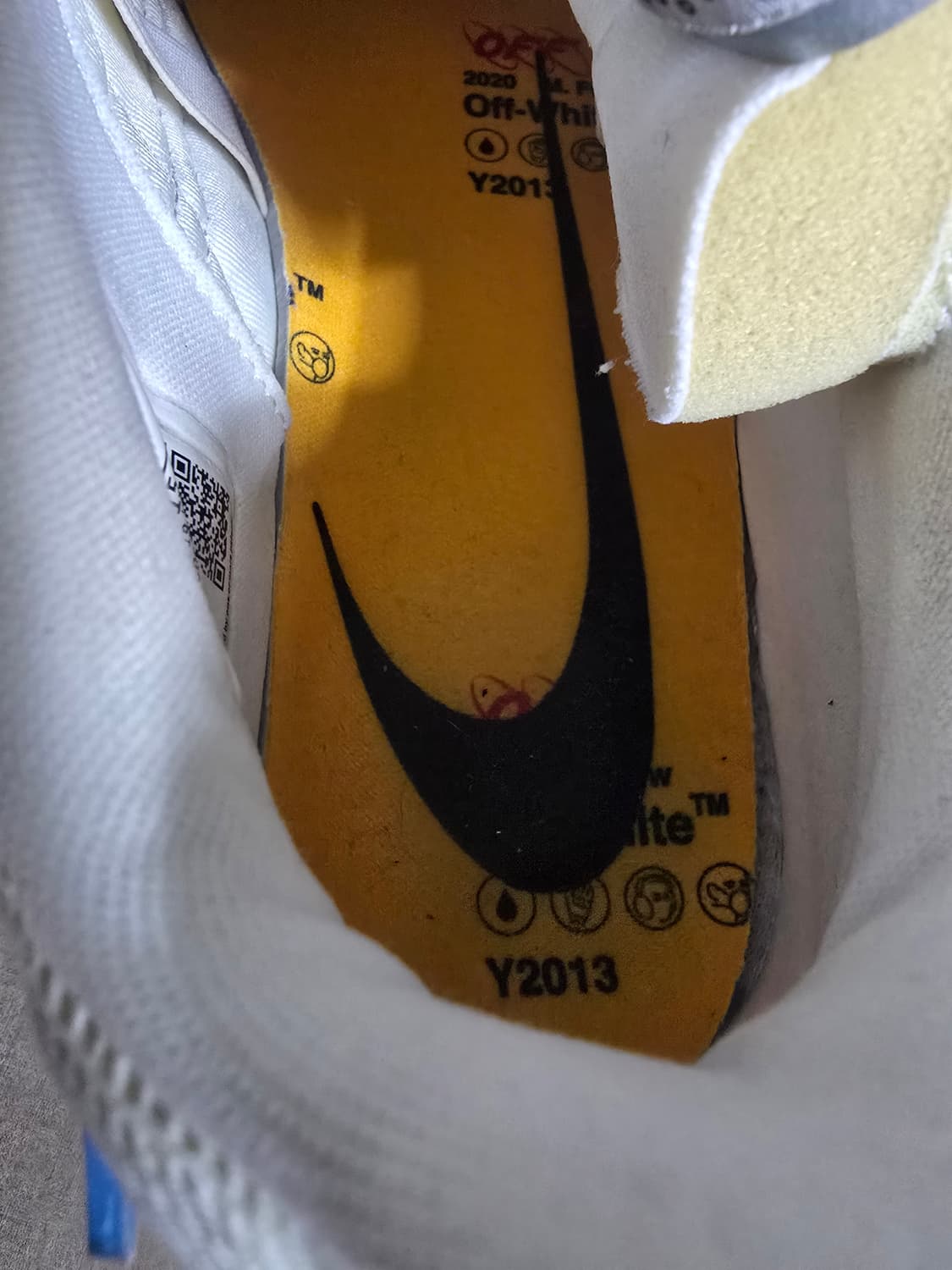 나이키 오프화이트 에어러버덩크 실버블루 255 상품이미지6