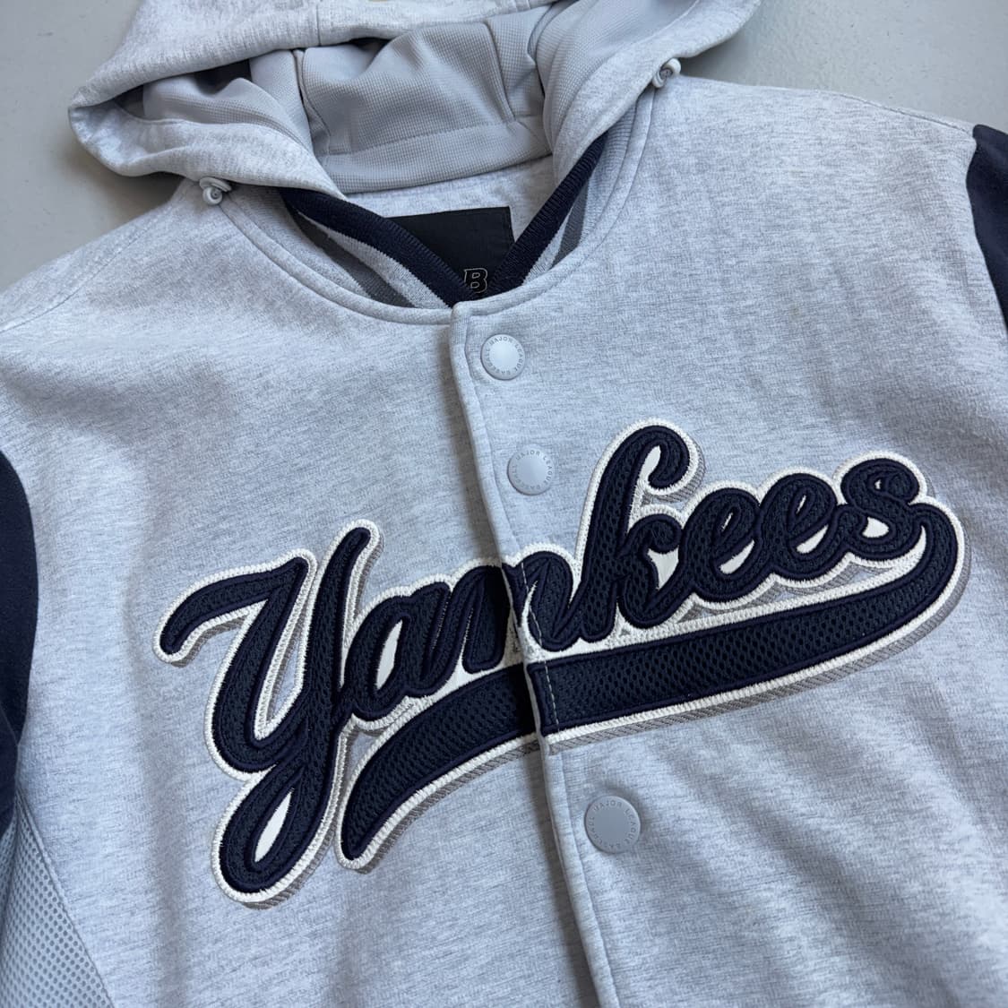 MLB 양키스 빅로고 코튼 후드 스타디움 자켓 상품이미지3