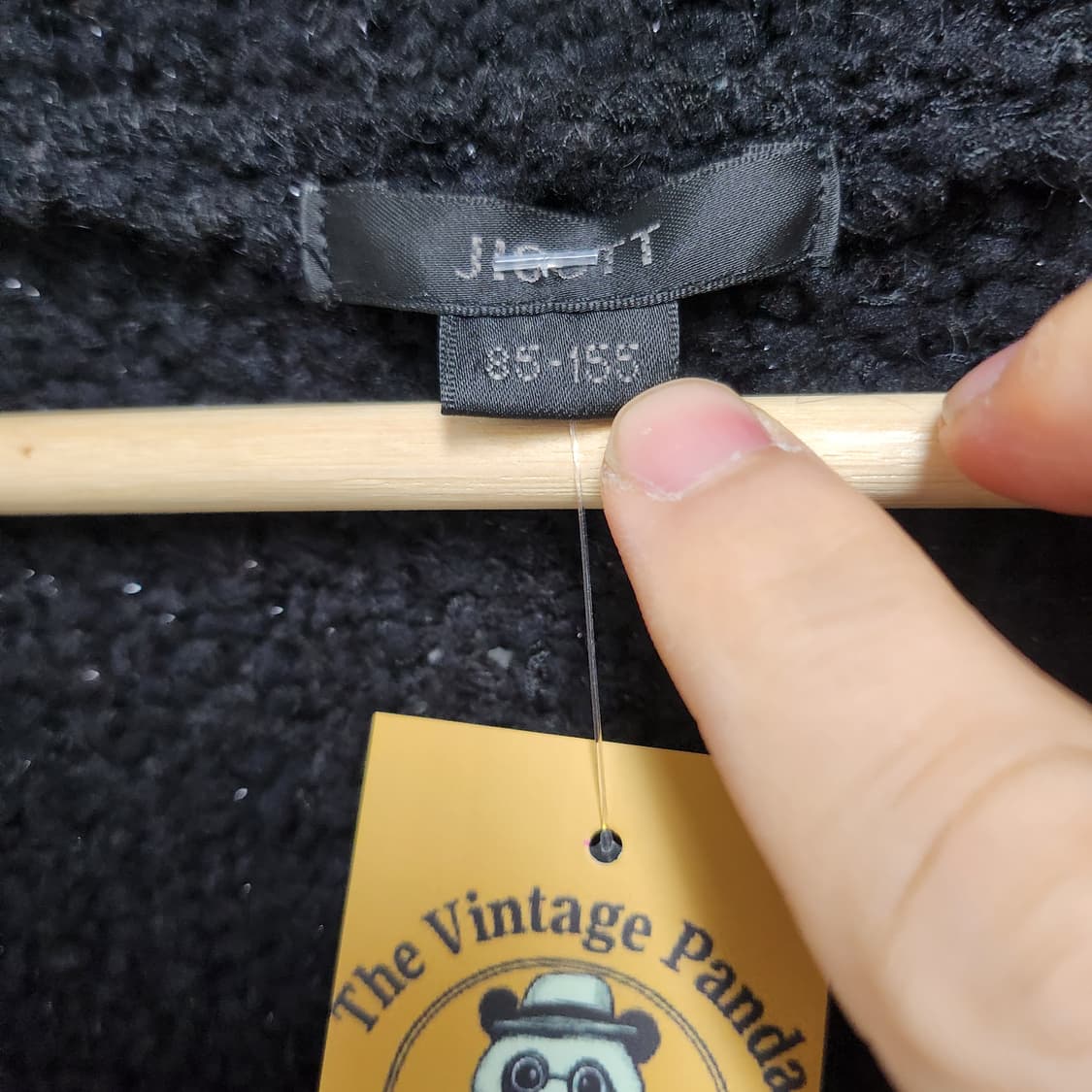 지고트 Jgott 블랙 롱 가디건 85-155 상품이미지3