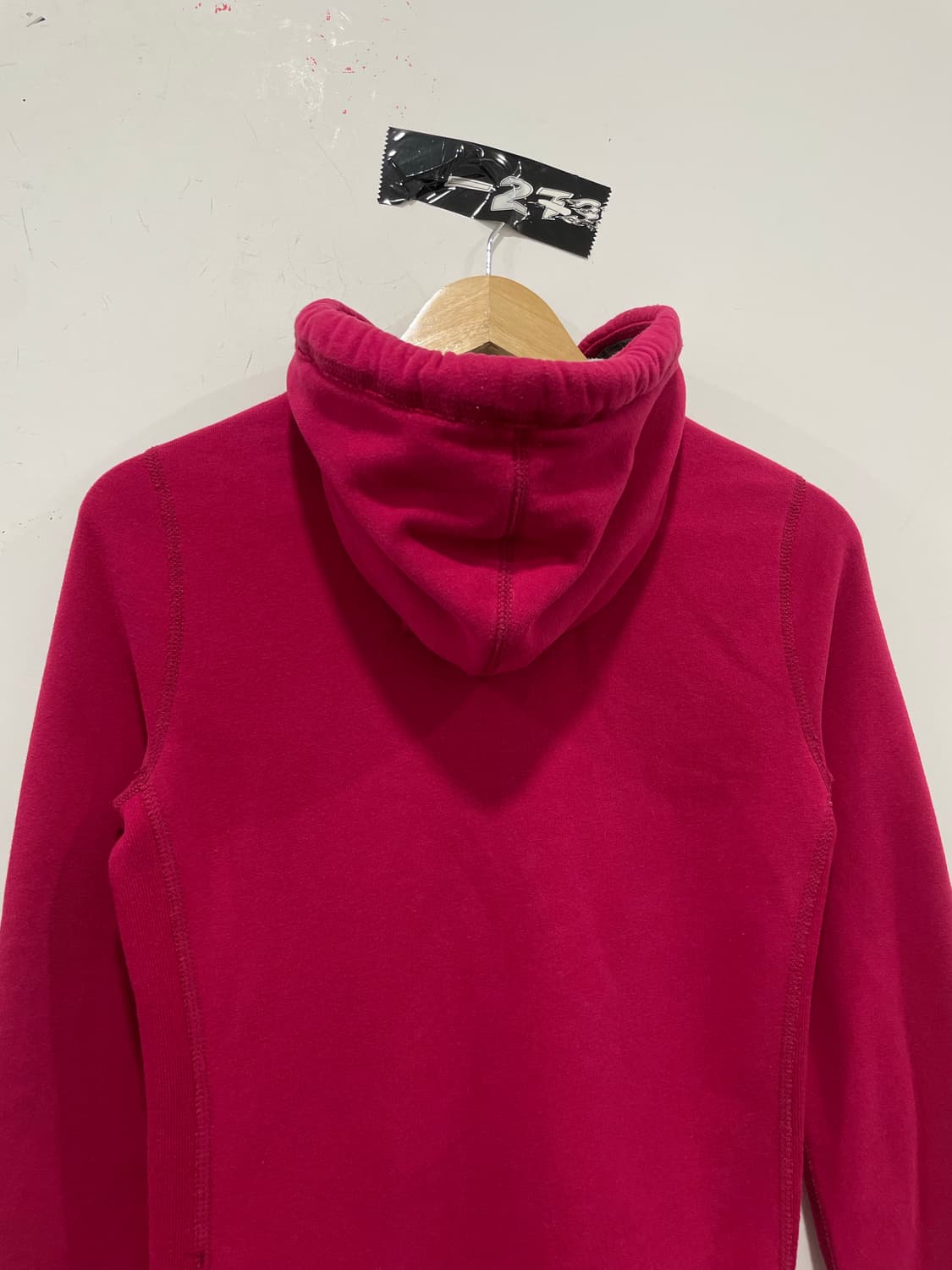 Abercrombie 아베크롬비 딥 핑크 자수로고 슬림핏 후드집업 상품이미지9