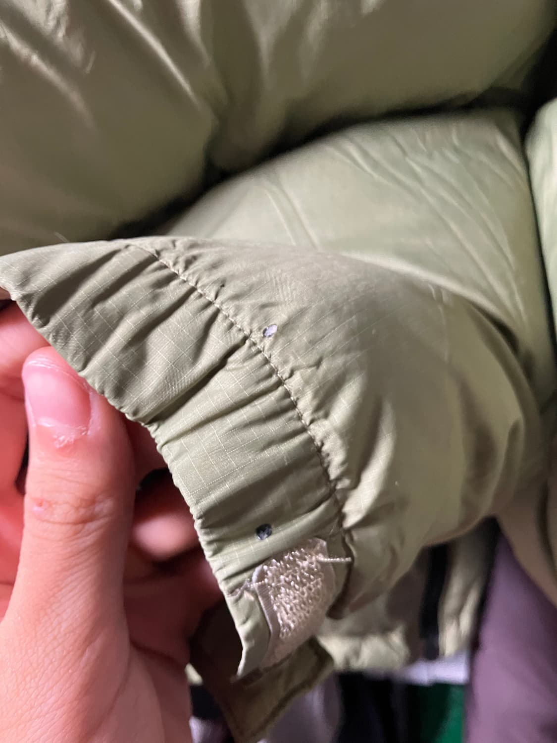 대대장 노스페이스 700필 눕시 패딩 카키 상품이미지9