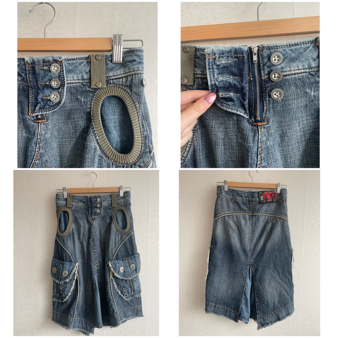 Miss sixty RARE archive denim midi skirt 상품이미지5