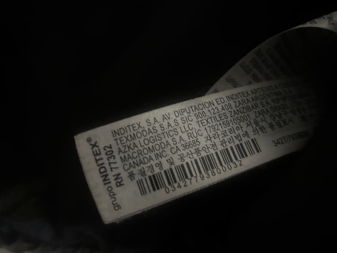 자라 페이크 레더 패딩 상품이미지3