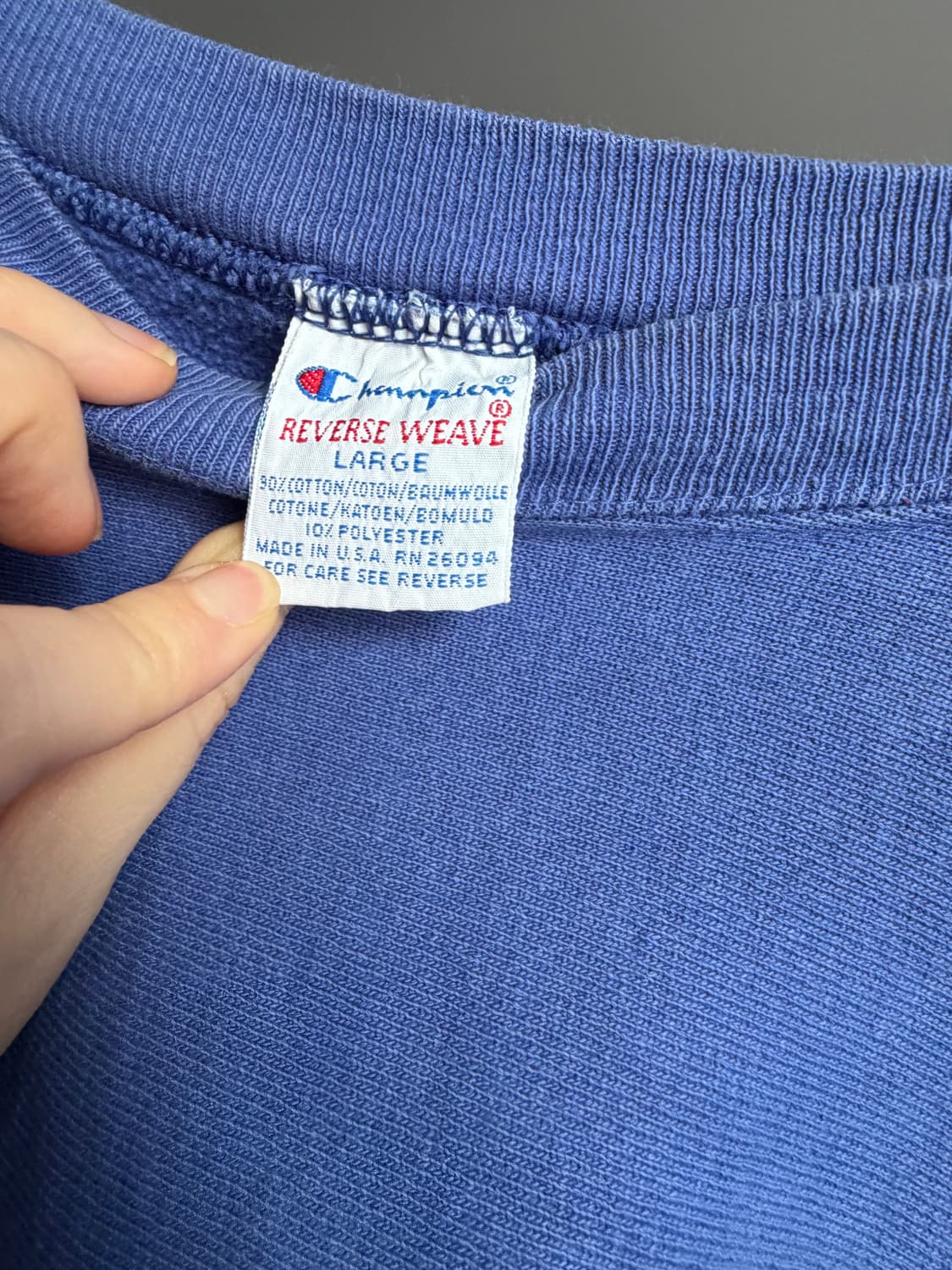 Champion 챔피온리버스위브빈티지 Lsize u.s.a 상품이미지4
