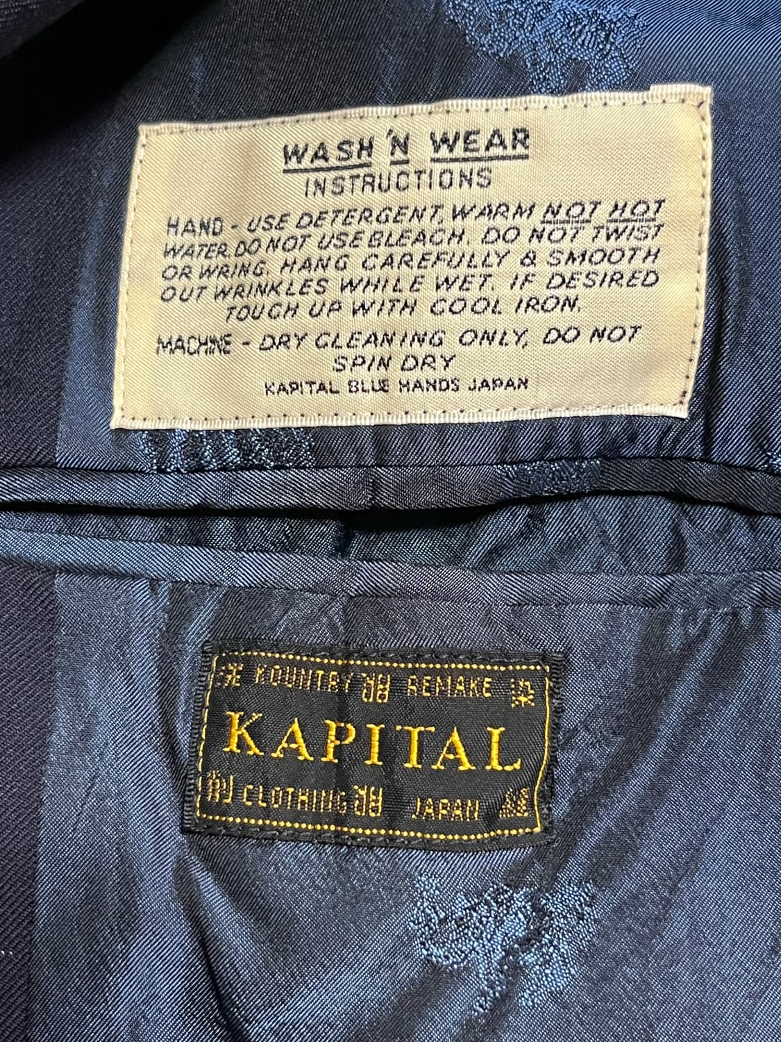 캐피탈 3버튼 네이비 금장 블레이저 95-100 상품이미지5