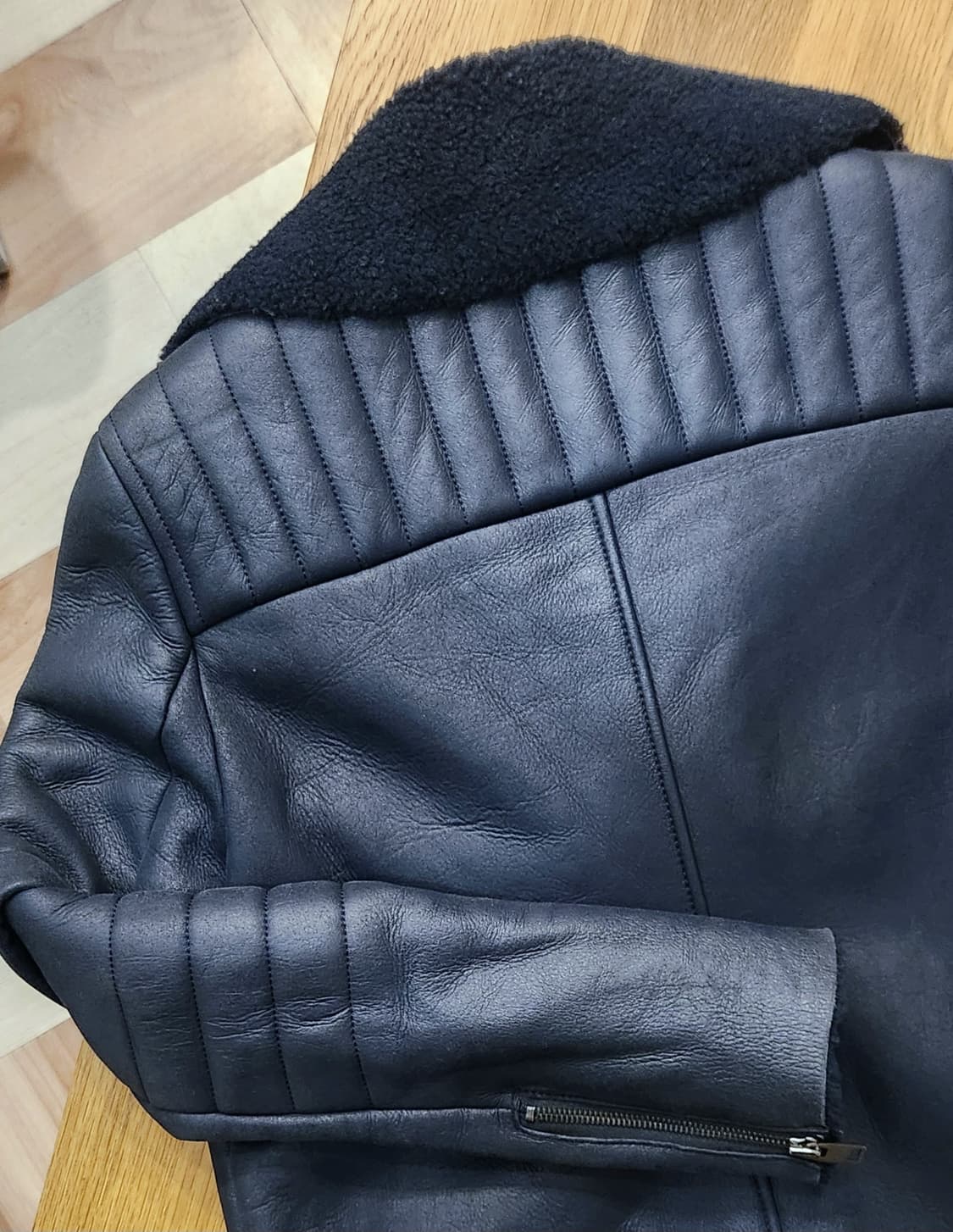 한섬 오즈세컨 양가죽 양털무스탕 상품이미지6