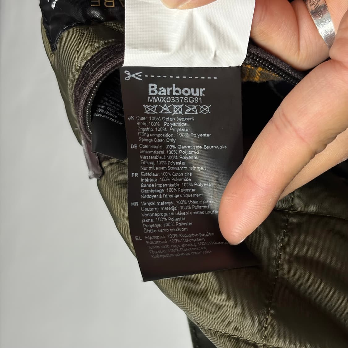 바버 듀크 왁스 자켓 상품이미지5