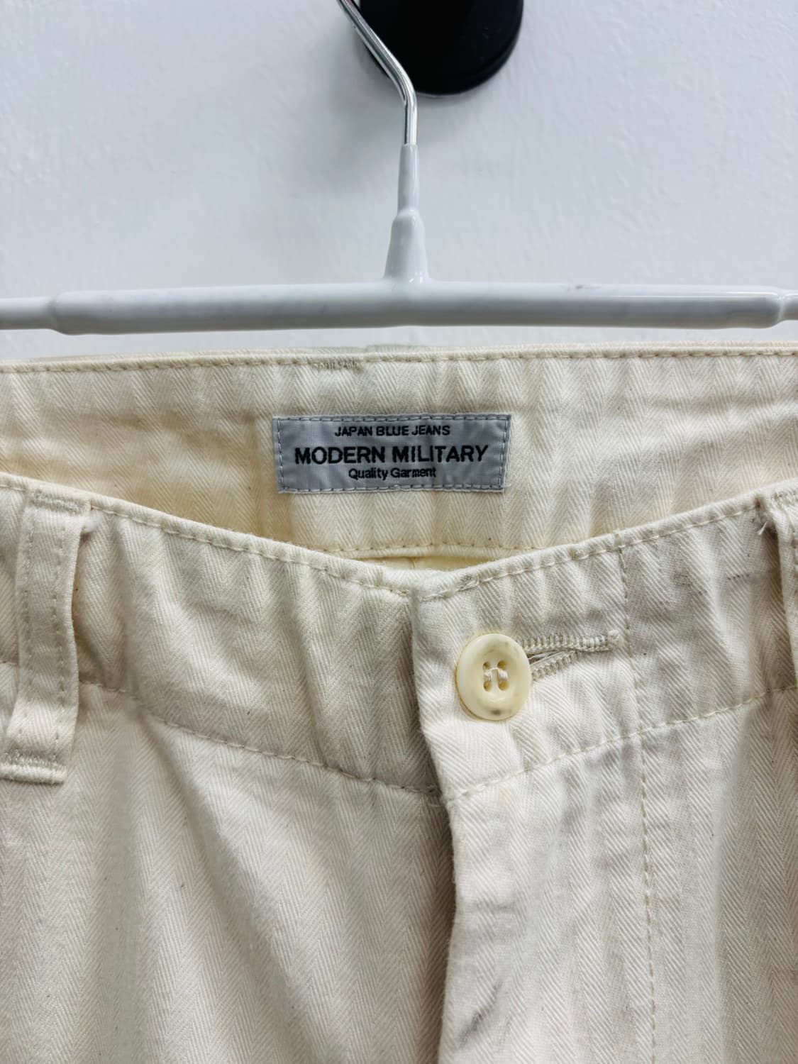 재팬 블루 진 모던 밀리터리 헤링본 치노 팬츠 상품이미지2