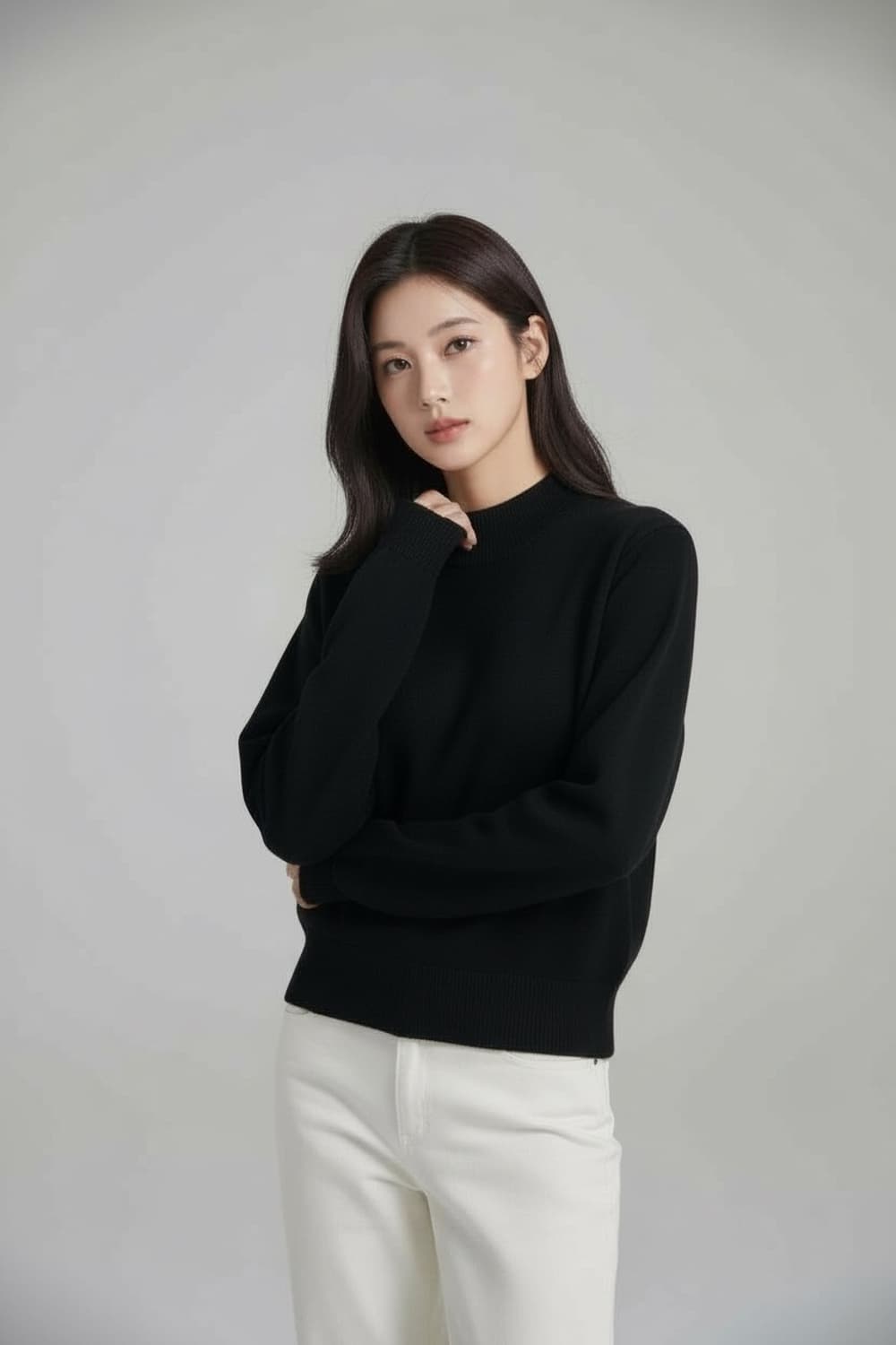 톰브라운 블랙 반목폴라 니트 M 상품이미지1