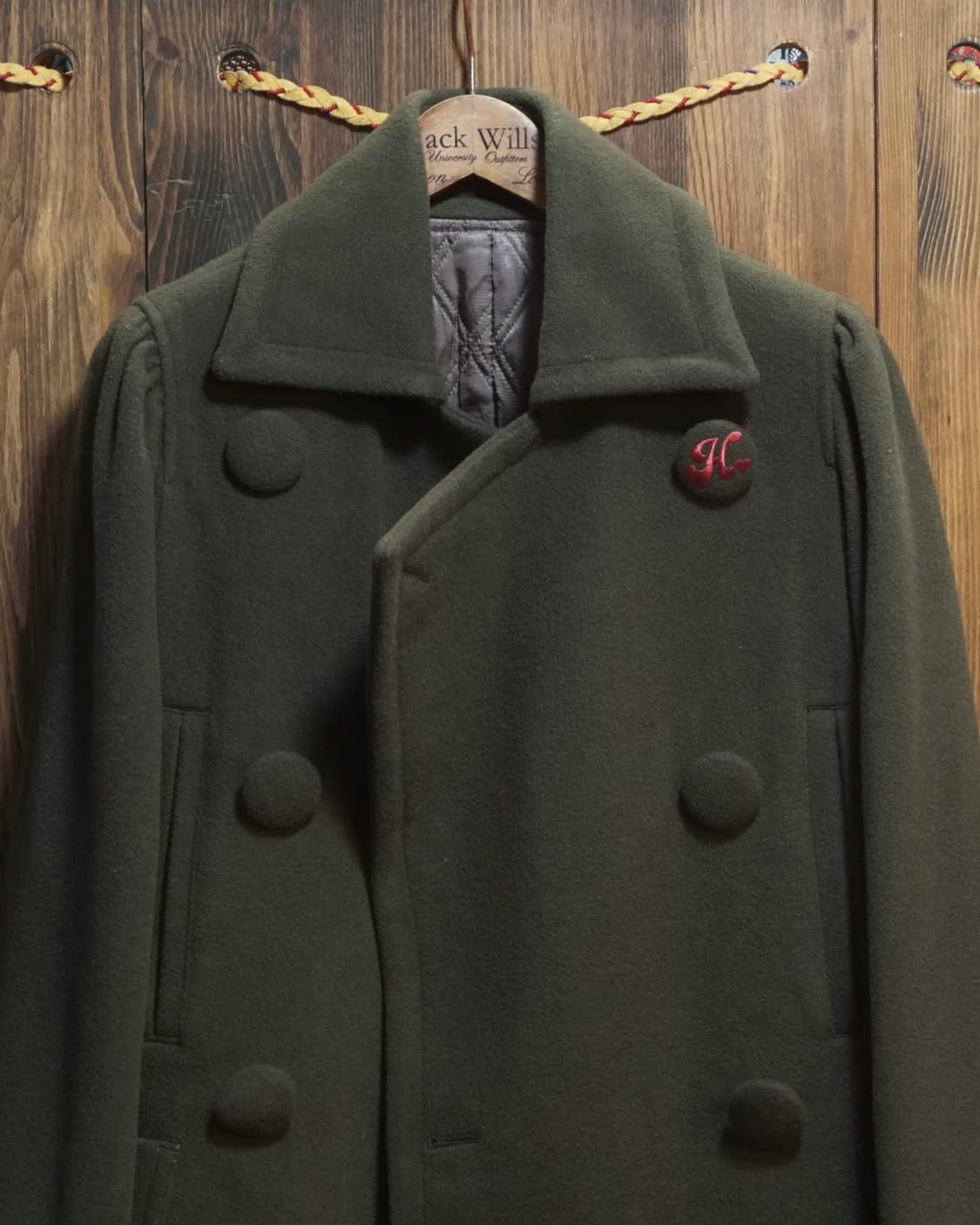 히스테릭글래머 더블 브레스트 울 코트 상품이미지1