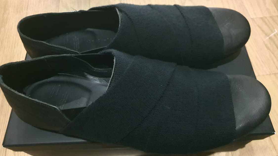 (5)17ss 요지야마모토 뿌르옴므 레더 슬립온 상품이미지6