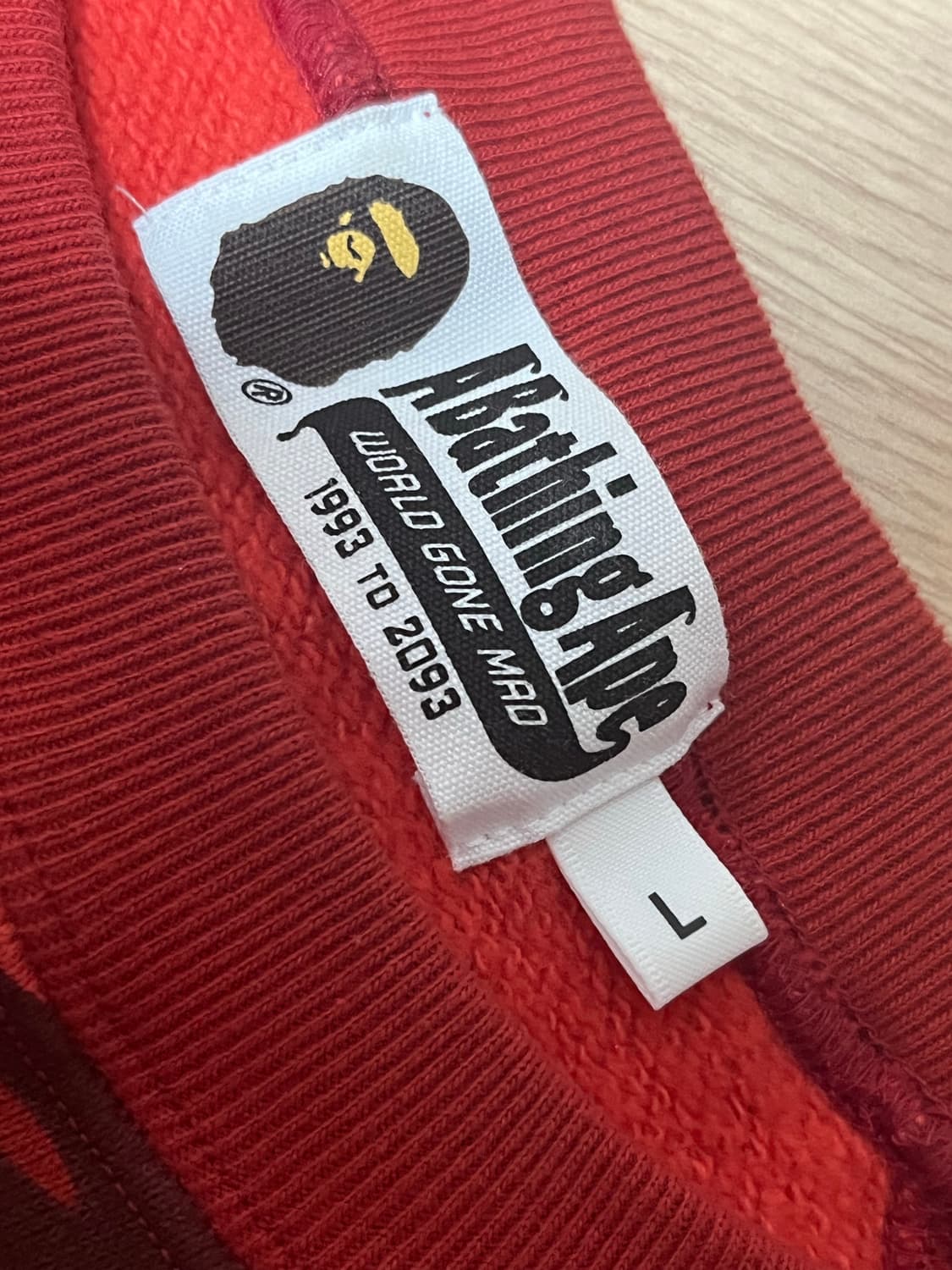 베이프 맨투맨 크리스탈 (스와브르스키 콜라보 정품 후쿠오카 구매) 희귀 상품이미지2