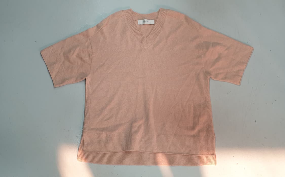 델라라나 케시미어100반팔 니트 상품이미지1