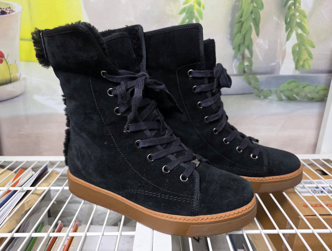 코치 램지 여성 겨울앵클부츠 235 스웨이드 양털 하이탑스니커즈 LB70 상품이미지3