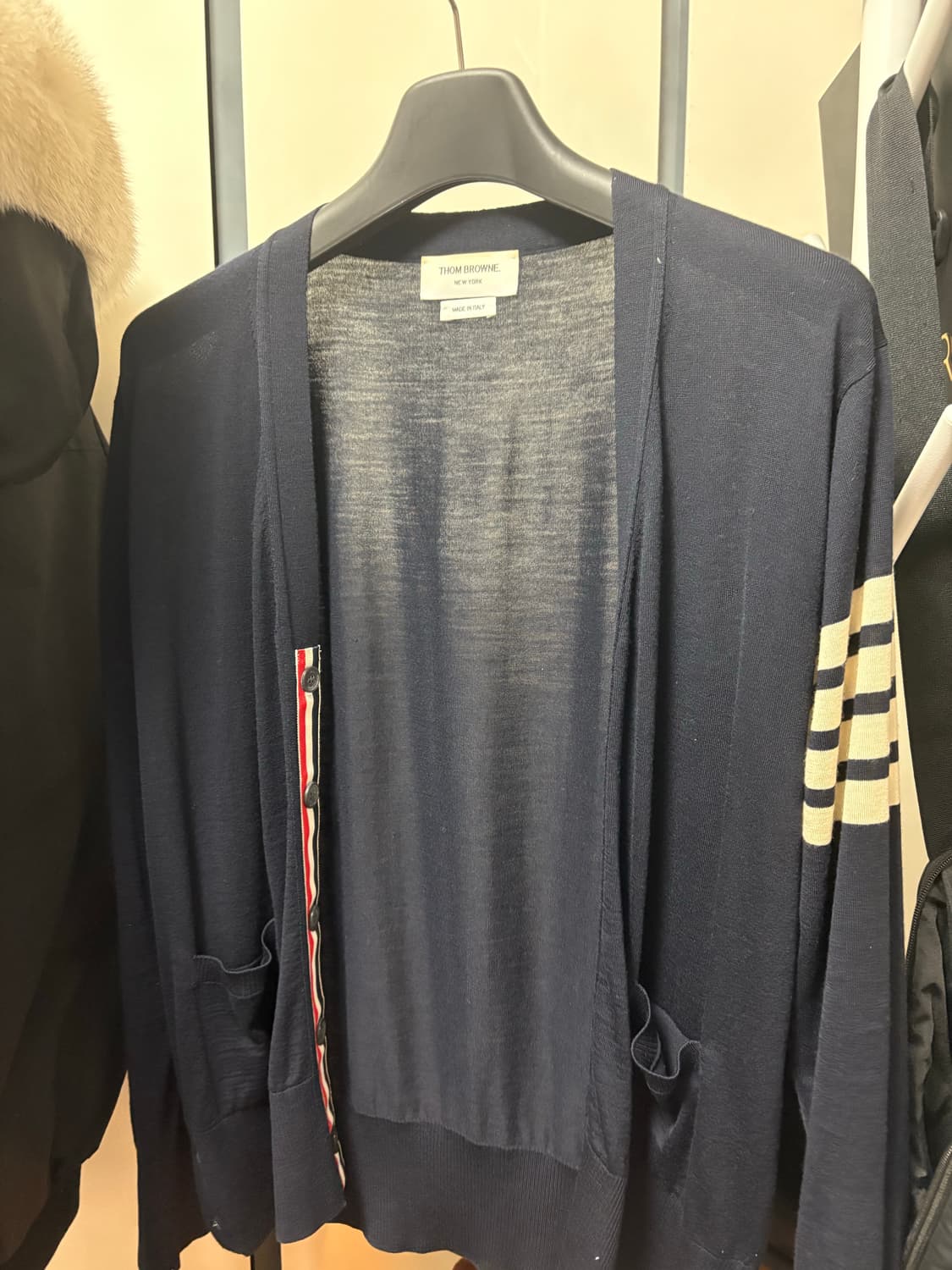 톰브라운 가디건 메리노울 네이비 3사이즈 상품이미지1