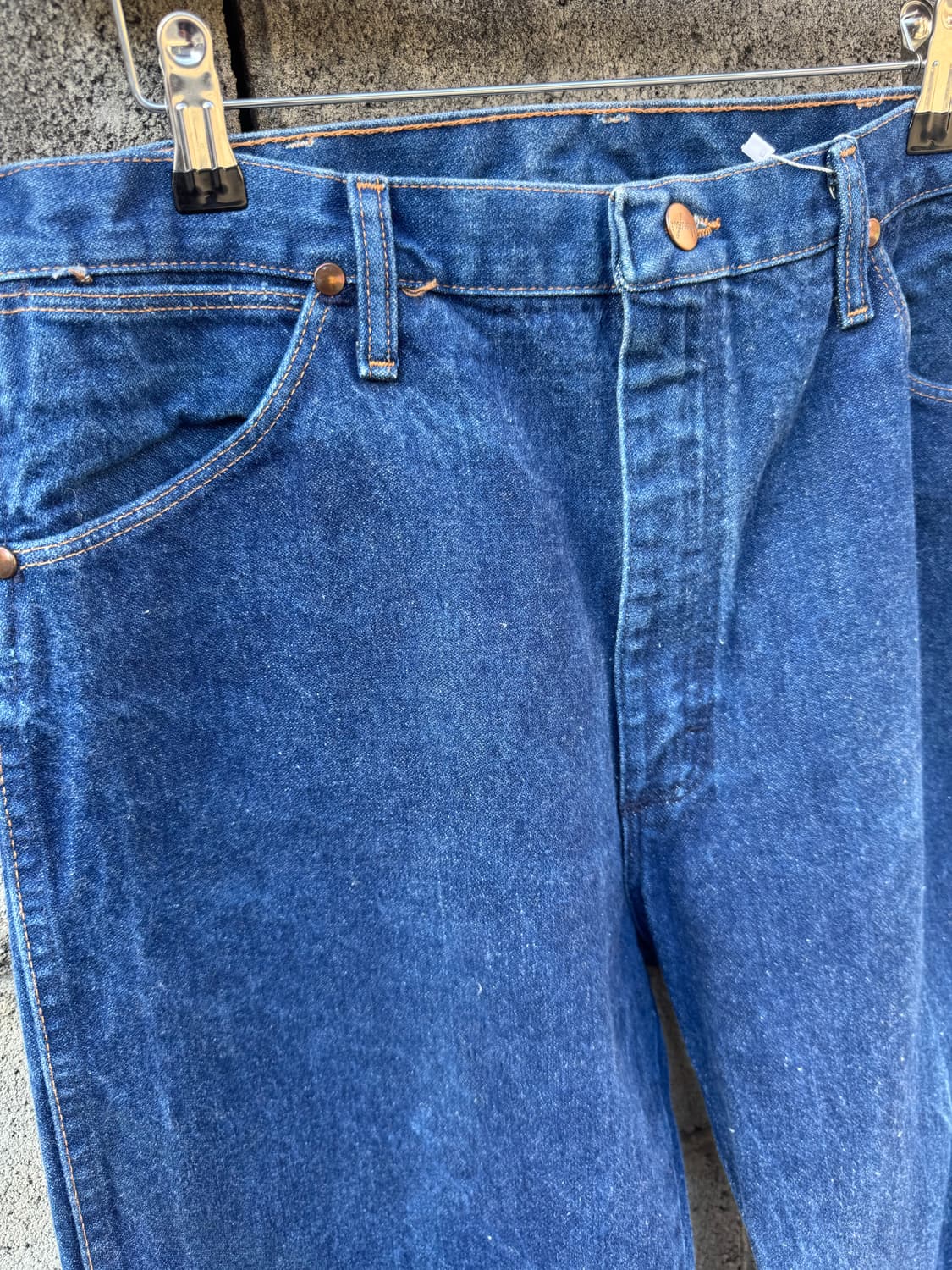 90s 랭글러 빈티지 13mwz 워싱 카우보이컷 부츠컷 데님 팬츠 36 상품이미지4
