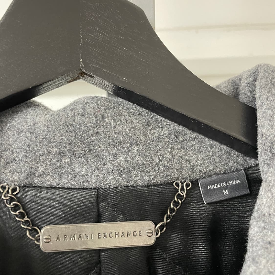 알마니익스체인지 그레이 코트 M 상품이미지4