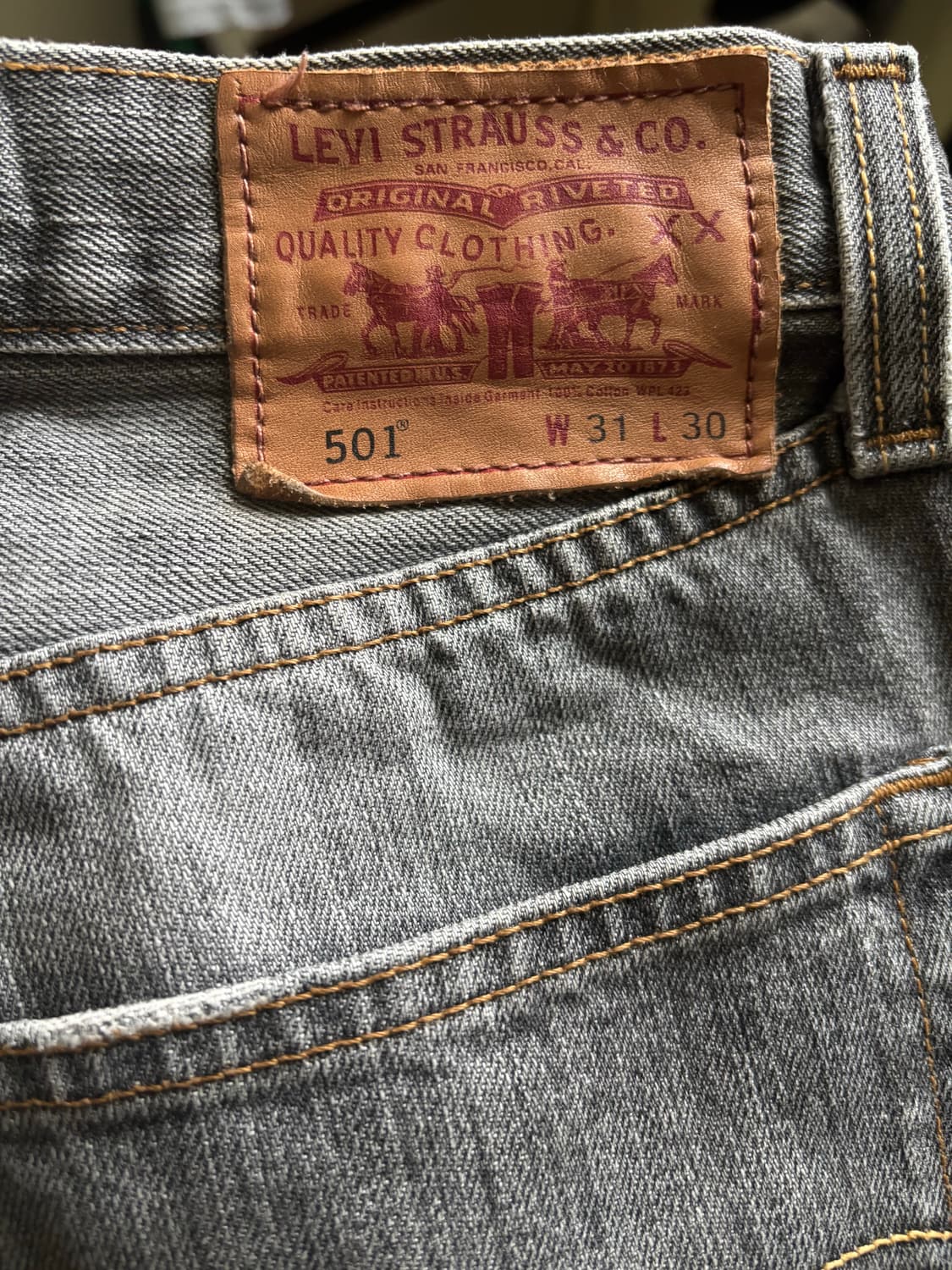 리바이스 501 흑청 상품이미지2