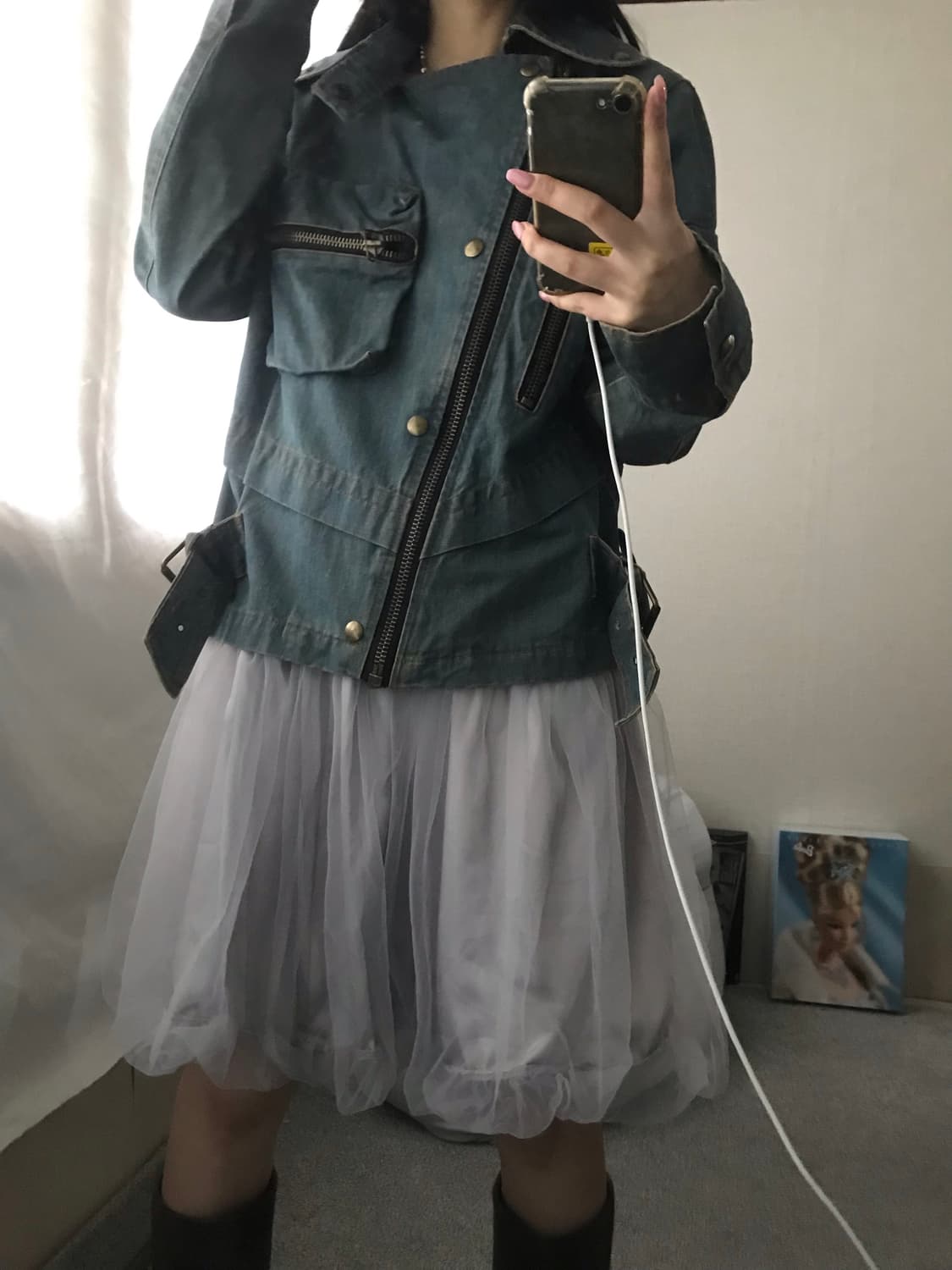 빈티지 포켓 디테일 데님자켓 상품이미지5