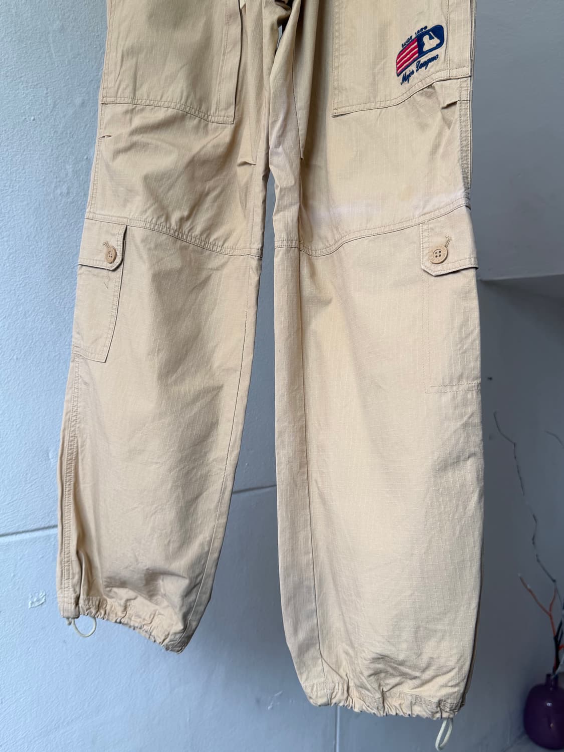 MLB 코튼 100% 카고 스트링 새깅 팬츠 상품이미지3