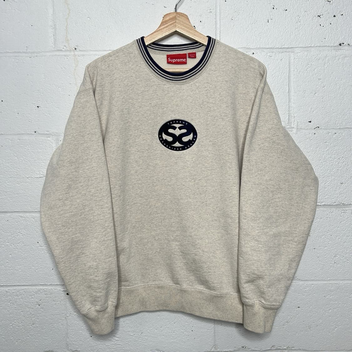 22SS 슈프림 더블 S 맨투맨 헤더 오트밀 상품이미지1