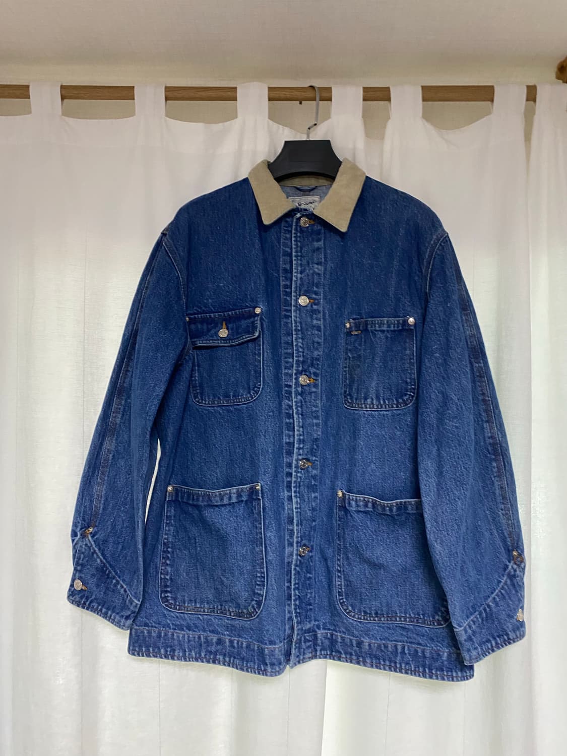 80s made in USA 폴로 덩가리 데님 초어 자켓 상품이미지1