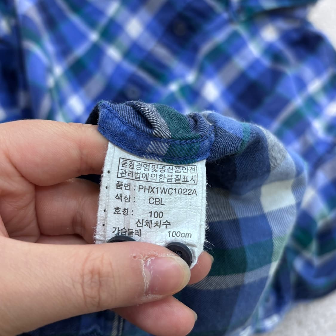 100 폴햄 체크 패턴 긴팔 셔츠 0428E 상품이미지4