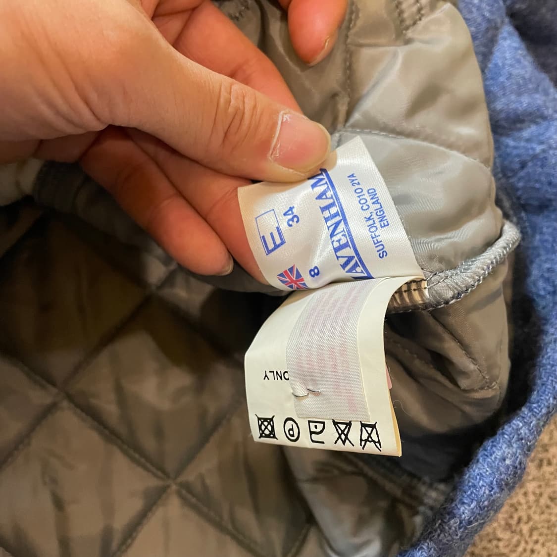 라벤햄 벨티드 퀼팅자켓 상품이미지5