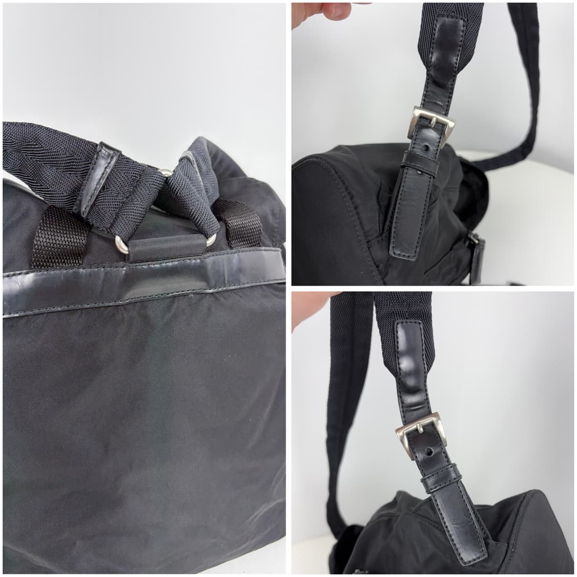 프라다 나일론 더블포켓 스몰 백팩 상품이미지9