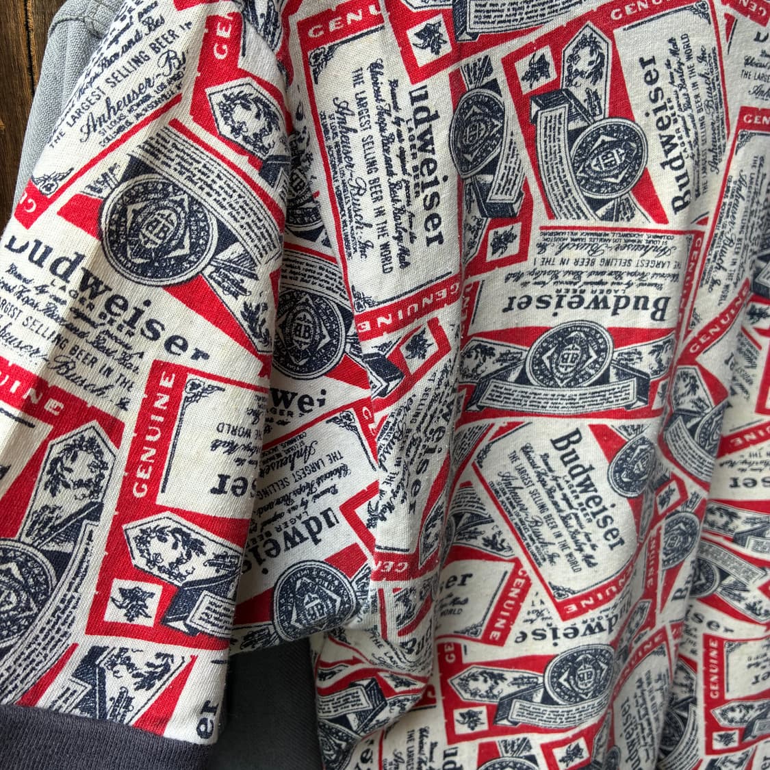 70‘s-80’s Budweiser All Over Print Ringe 상품이미지9