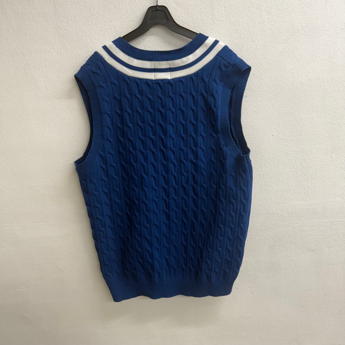 coen(코엔) JPN M&M 케이블 칠덴 블루 베스트 조끼 M 상품이미지4