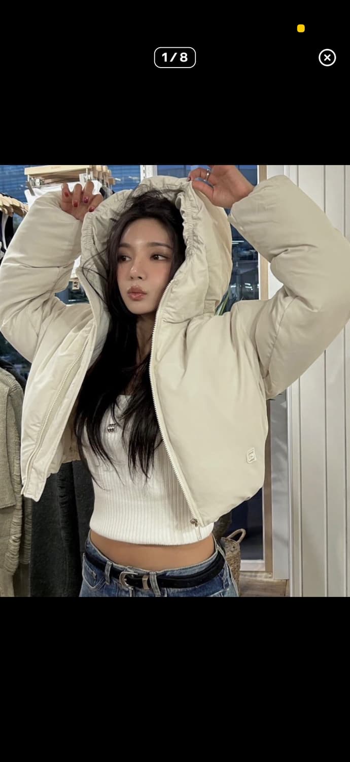 글로니 숏패딩 베이비핑크 상품이미지4