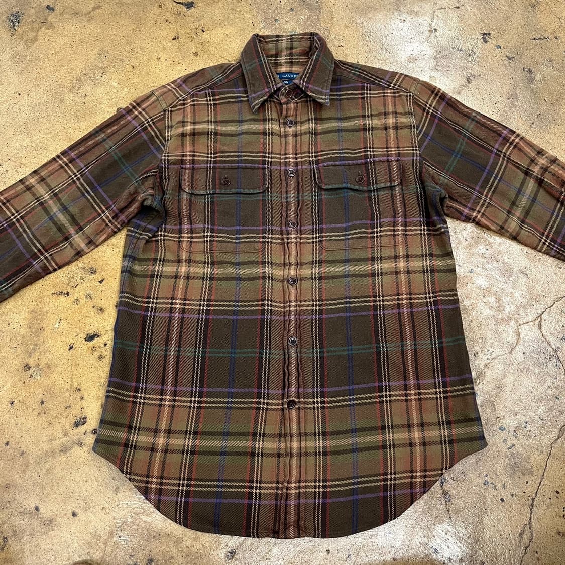 폴로 랄프로렌 브라운 체크 셔츠 상품이미지3